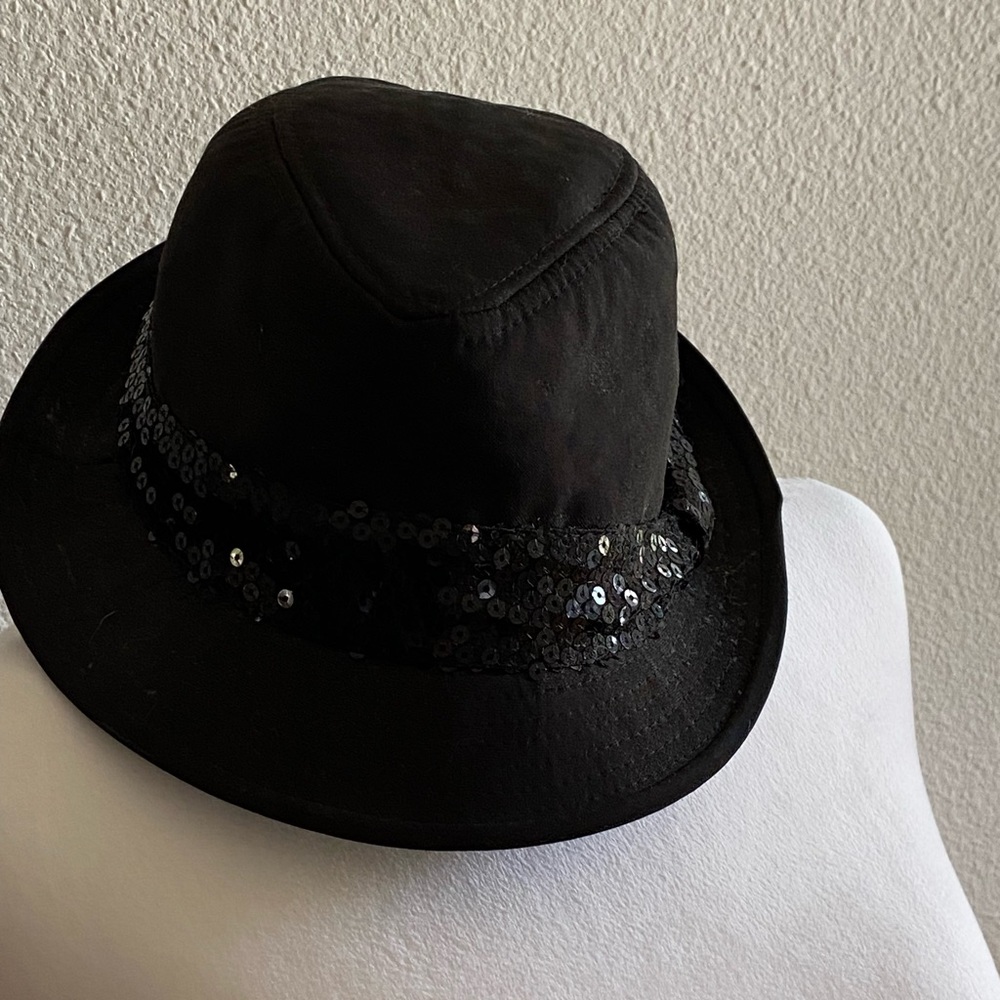 New Years Eve Black Sequin Fedora